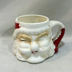 VTG Holt Howard Ceramic Santa Winking Mug AS IS